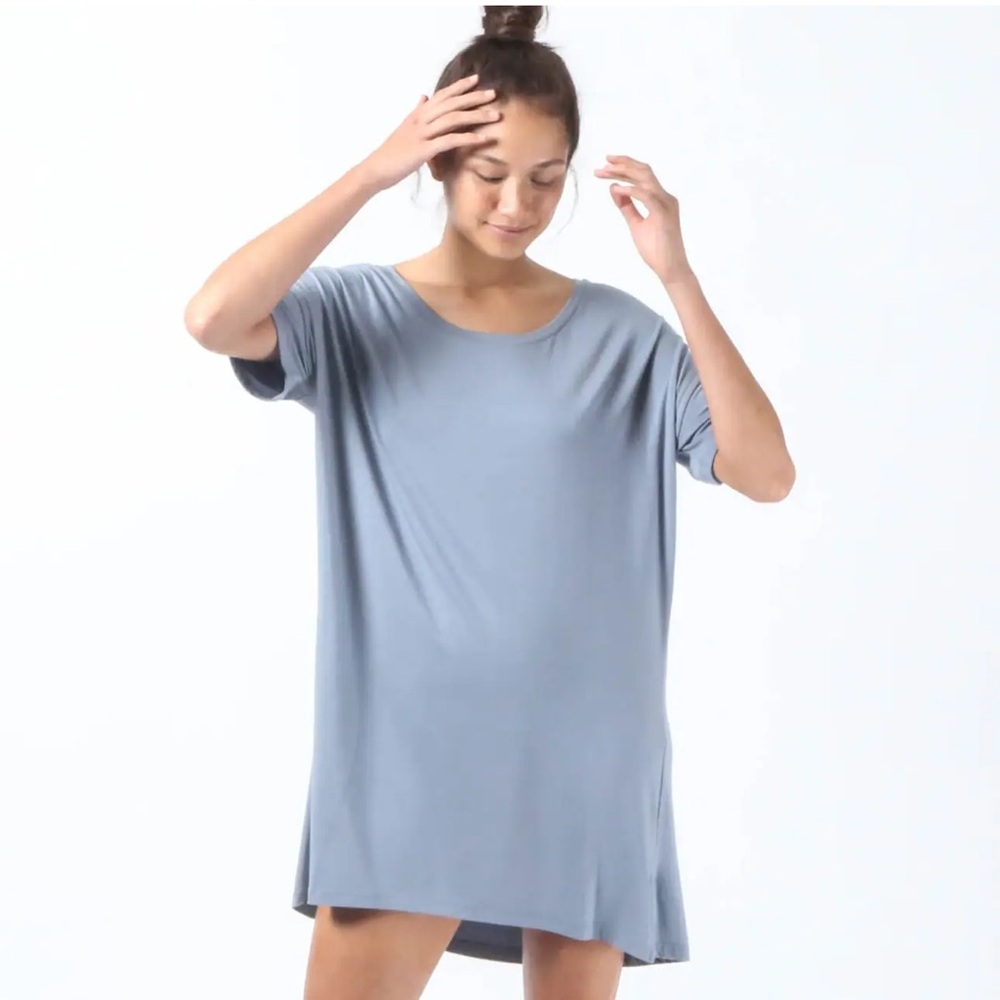 RECLINER NYC Night Time Sleep Dress in Cool Blue 3X NWT